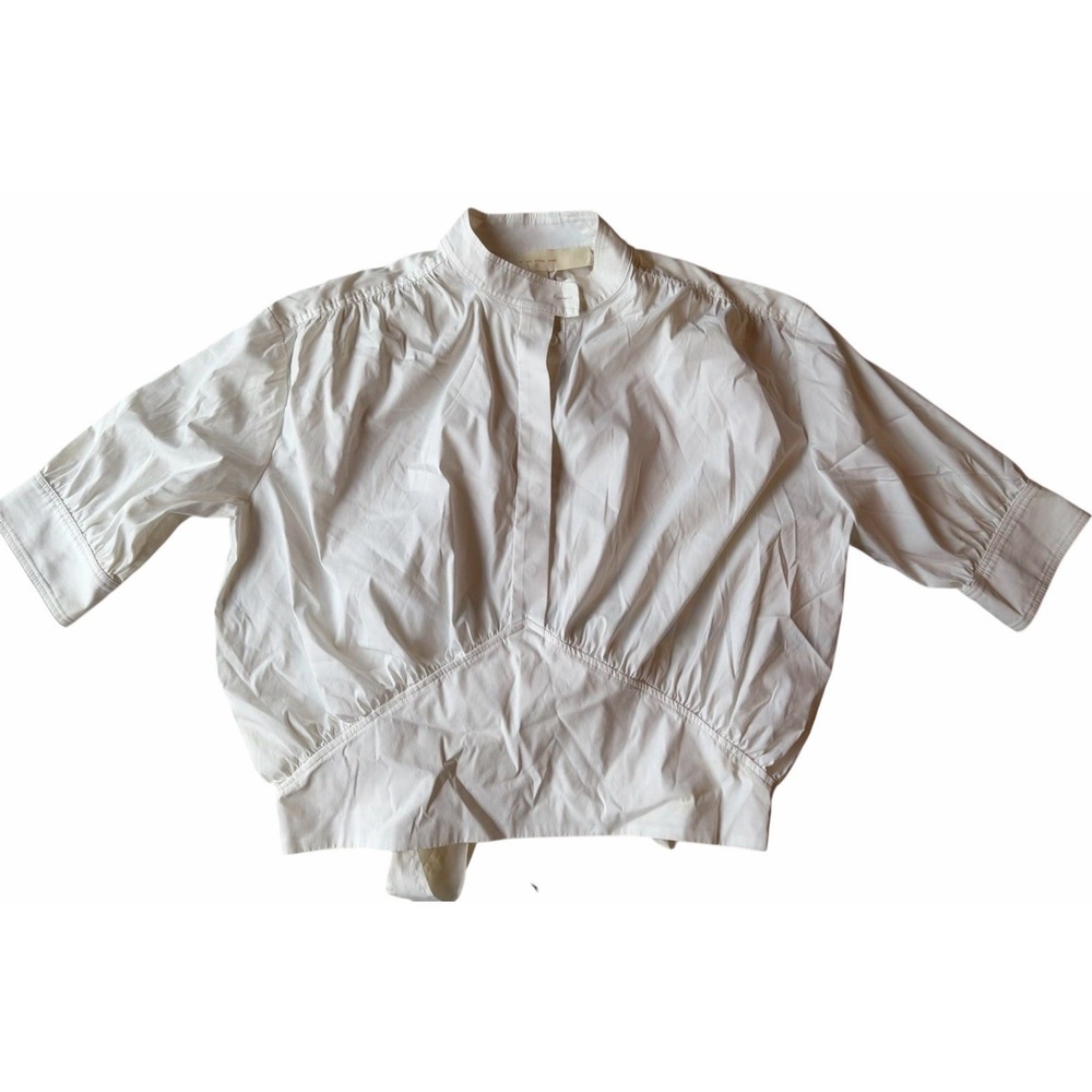 By Any Other Name White Tie Back Shirt Size 6